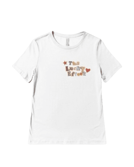 Photo of white unisex logo t-shirt